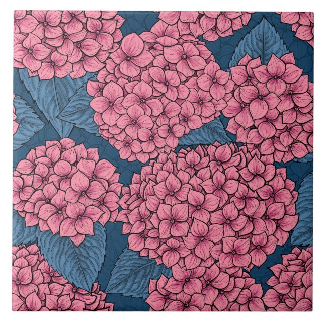 Azulejo Hydrangea garden (Frente)