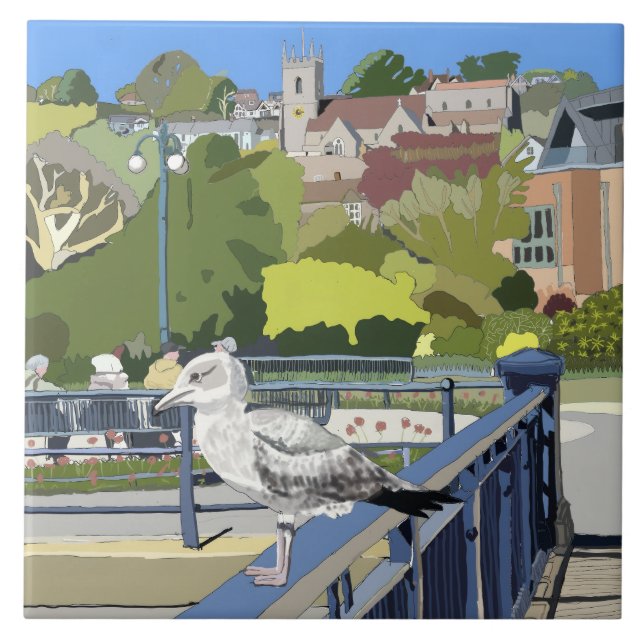 Azulejo Hythe Kent Inglaterra (Frente)