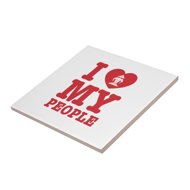 Azulejo I Heart (Love) Erawan My Lao People (Lado)