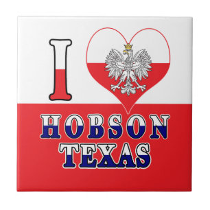 Azulejo I Heart Love Hobson Texas