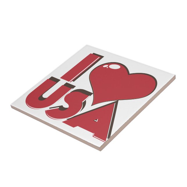 Azulejo I Love USA Retro 80 (Lado)