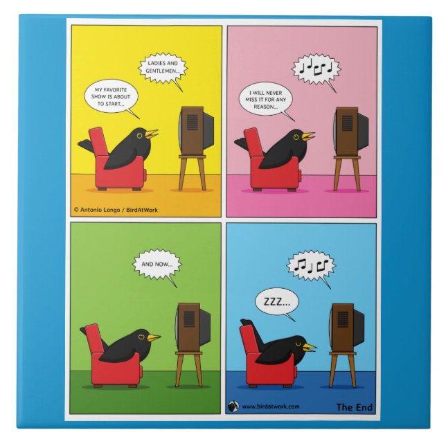 Azulejo I Will Never Sleep Comic (Frente)