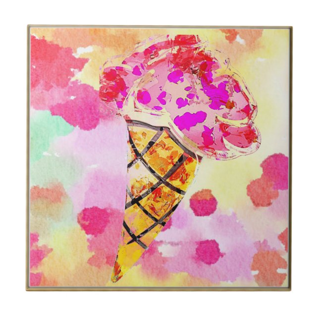 Azulejo Ice Cream Cone Tile (Frente)