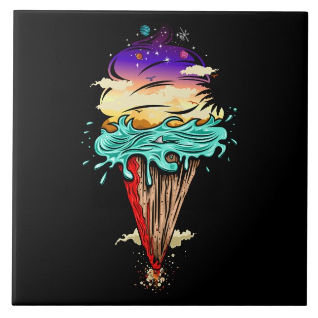Azulejo Ice Cream World (Frente)