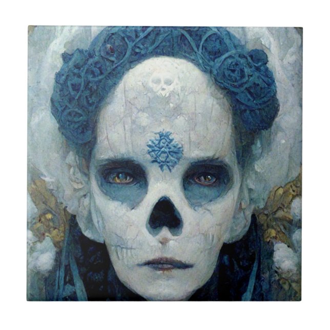 Azulejo Ice Witch 2 Fantasy Sci-Fi (Frente)