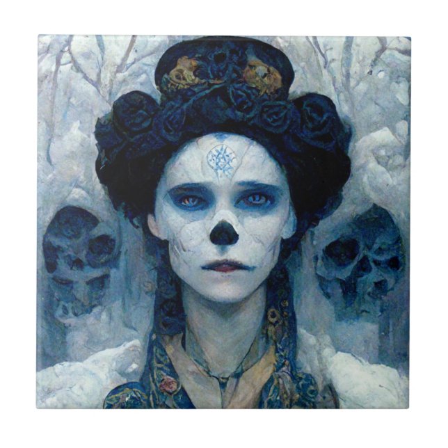 Azulejo Ice Witch 5 Fantasy Sci-Fi (Frente)