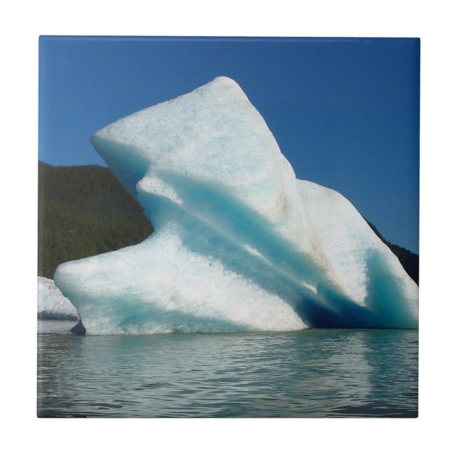 Azulejo Iceberg sobre el lago Mendenhall en Alaska (Frente)