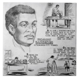 Azulejo Icono de la Historia Negra: Benjamin Banneker, Cie