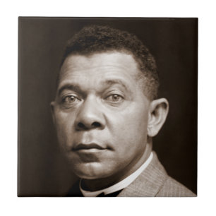 Azulejo Icono de la historia negra: Booker T Washington, R