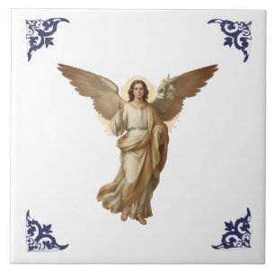 Azulejo Icono del Ángel Gabriel Arcángel Gabriel