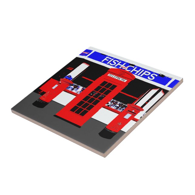 Azulejo Iconos ingleses típicamente Inglaterra (Lado)