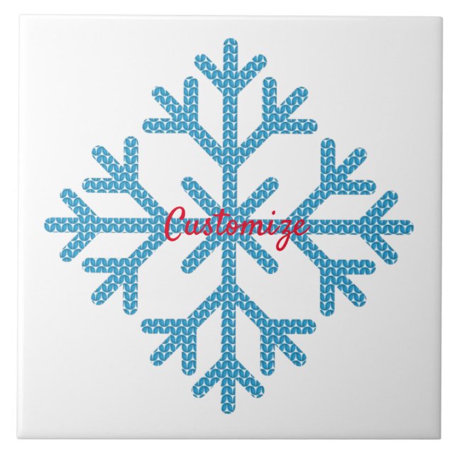 Azulejo Icy Blue Snowflake Thunder_Cove (Frente)