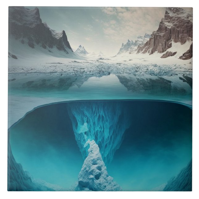 Azulejo Icy Mountain View (Frente)