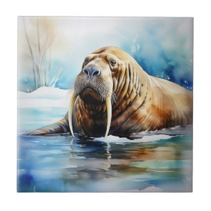 Azulejo Icy Water Walrus Serene