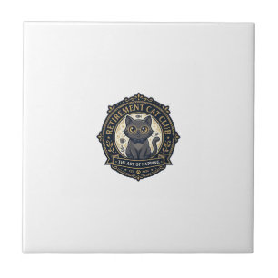 Azulejo Idea de regalo de gato de jubilación - Gato de jub