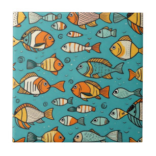 Azulejo Ideas de regalo de patrones de peces