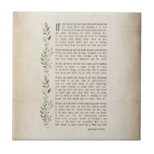 Azulejo IF, poema inspirado de Rudyard Kipling