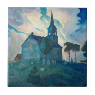 Azulejo Iglesia de Ridge por Newell Convers Wyeth