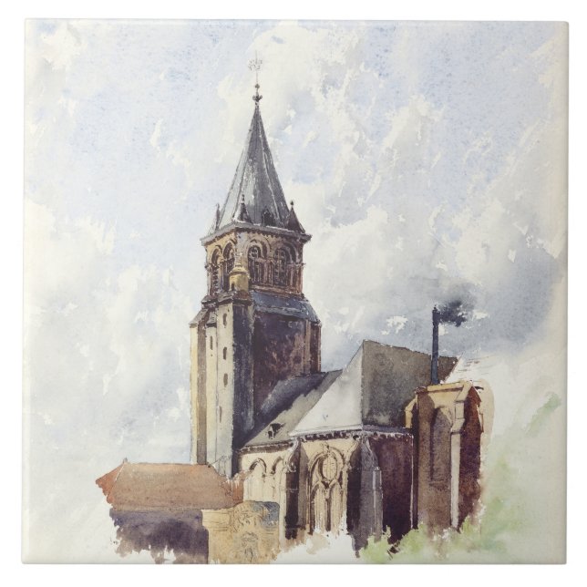 Azulejo Iglesia de Saint Germain des Pres París (Frente)