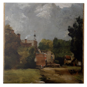 Azulejo Iglesia del este de Bergholt de la calle de la