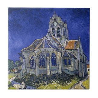 Azulejo Iglesia en Auvers por Van Gogh Painting Art