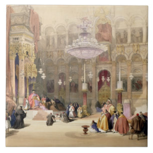 Azulejo Iglesia griega del sepulcro santo, Jerusalén,