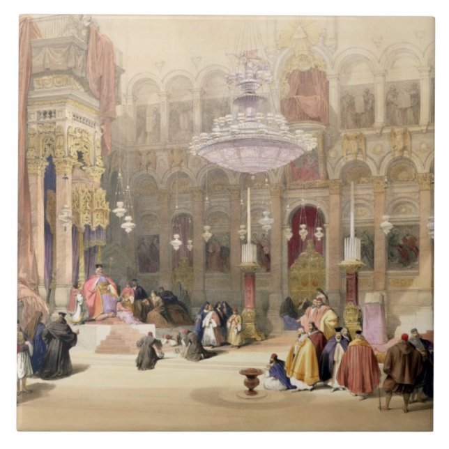 Azulejo Iglesia griega del sepulcro santo, Jerusalén, (Frente)