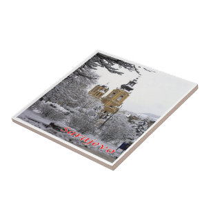 Azulejo IGLESIA ORTODOXA de ZBA004 SARAJEVO Bosnia-Herzego