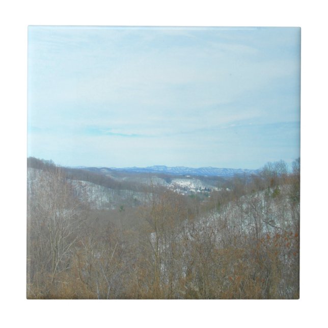 Azulejo Ignorancia de Snowy Mountain West Virginia (Frente)