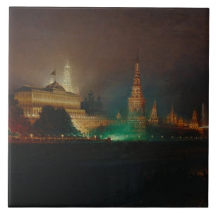Azulejo Iluminación del Kremlin, 1883 (aceite en lona)