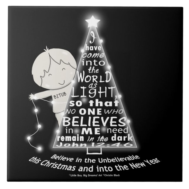 Azulejo Iluminar el árbol (Frente)