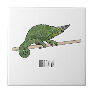 Azulejo Ilustracion chameleon personalizado de Jackson