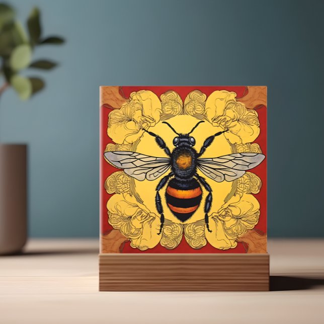 Azulejo Ilustracion de abejas estilizado - (Subido por el creador)