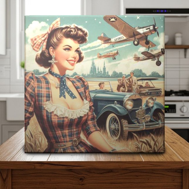 Azulejo Ilustracion de Chica de la cosecha (Subido por el creador)