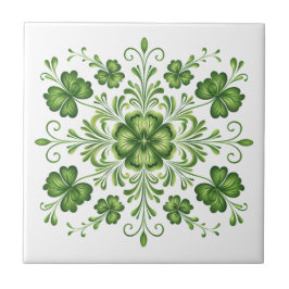Azulejo Ilustracion de elegancia del amante verde de St. P