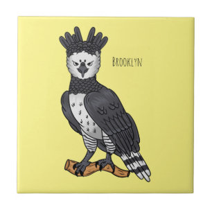 Azulejo Ilustracion de Harpy Eagle personalizado