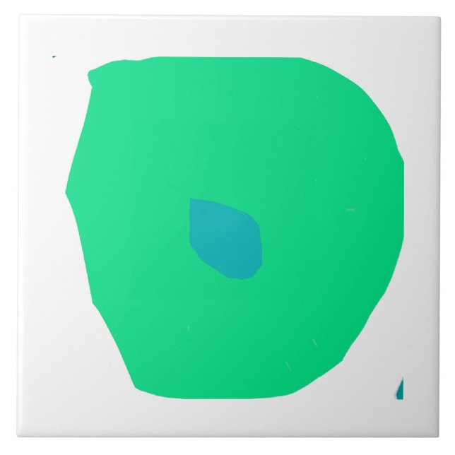 Azulejo Ilustracion de hoja de mono Tile cerámico (Frente)