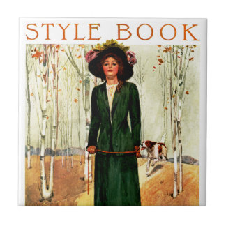 Azulejo Ilustracion de moda del libro de estilos
