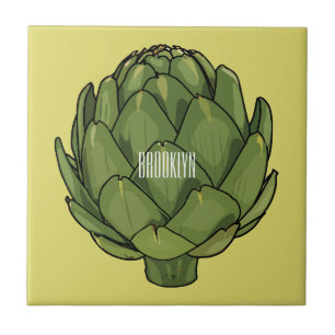 Azulejo Ilustracion de personalizado Artichoke