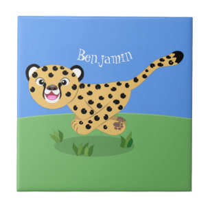 Azulejo Ilustracion de personalizado con queso lindo