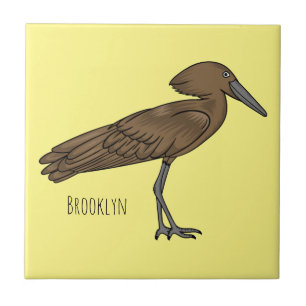 Azulejo Ilustracion de personalizado de aves de Hamerkop