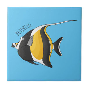 Azulejo Ilustracion de personalizado de peces moro