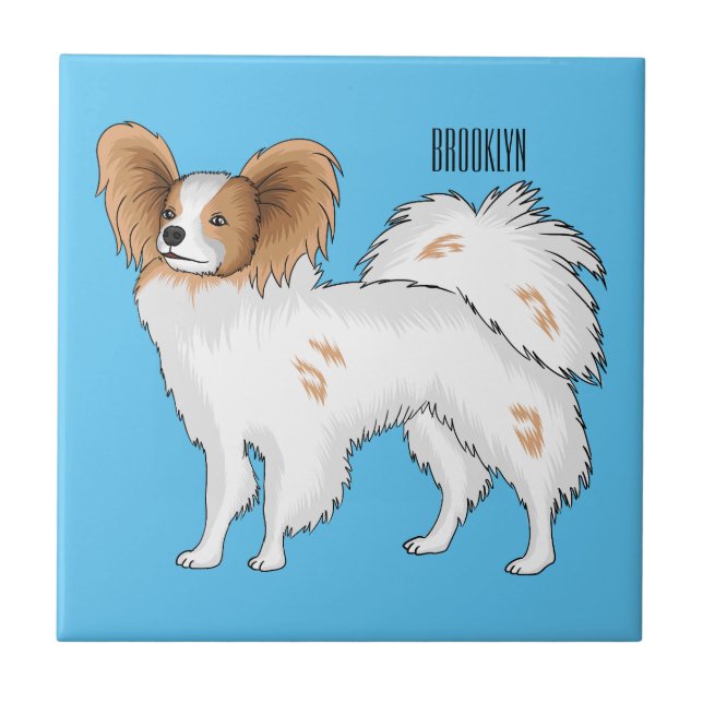 Azulejo Ilustracion de personalizado papillon (Frente)