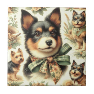 Azulejo Ilustracion de pintura de territorios australianos