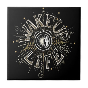 Azulejo ilustracion de presupuesto de WAKE UP 4 LIFE inspi