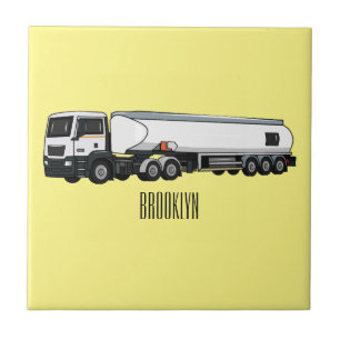 Azulejo Ilustracion del personalizado de transporte de com