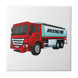 Azulejo Ilustracion del personalizado de transporte de com