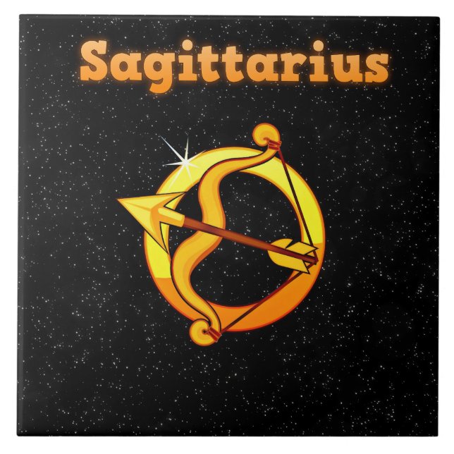Azulejo Ilustracion del sagitario (Frente)