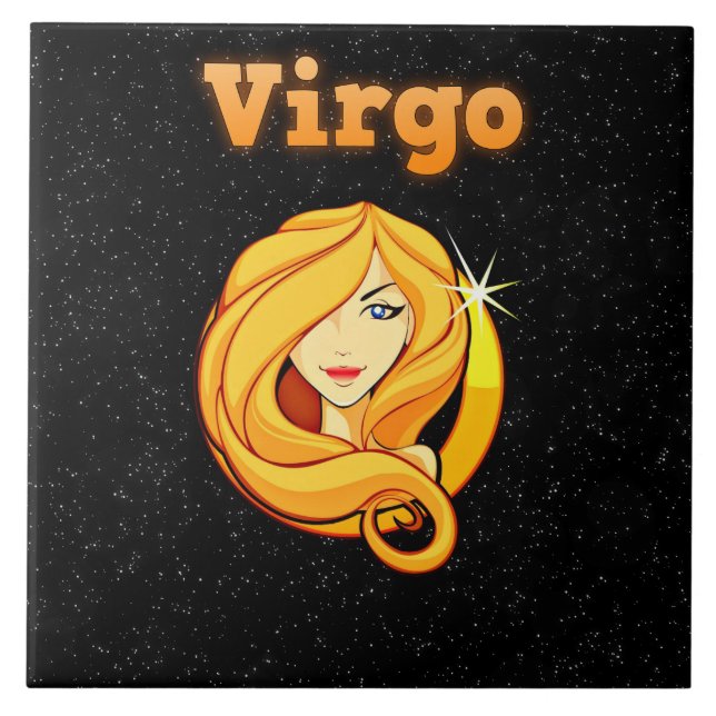 Azulejo Ilustracion del virgo (Frente)