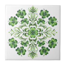 Ilustracion Green Clover de St. Patrick